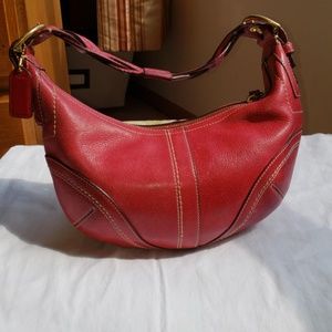 Coach Red Leather bag